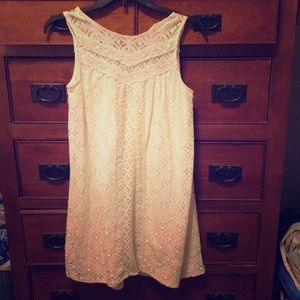 Off white Lace A-Line Dress